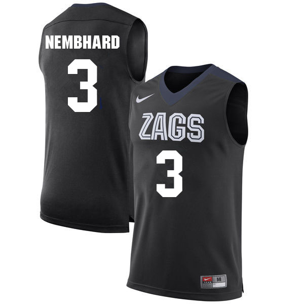 Men #3 Andrew Nembhard Gonzaga Bulldogs College Basketball Jerseys Sale-Black